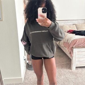 Gray playboy hoodie